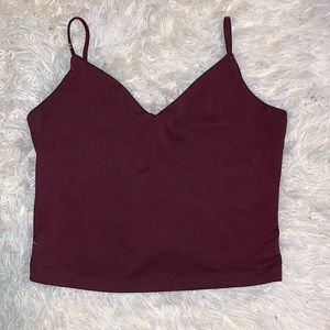 Dynamite satin tank top, tight fitting size small